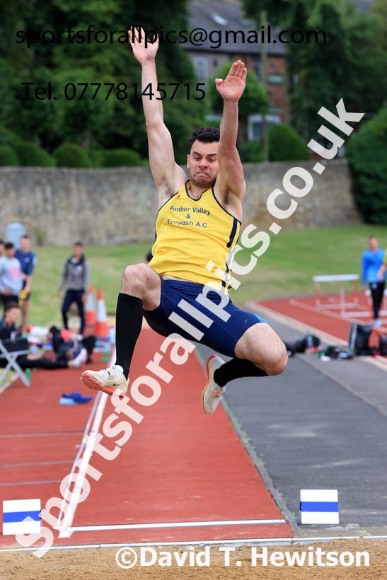Decathlon Long Jump, 2024 EAP International Combined events, Hewcham, Northumberland.  Photo: David T. Hewitson/Sports for All Pics